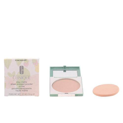 Clinique Stay Matte Sheer Polvo Facial Acabado Mate Perfecto