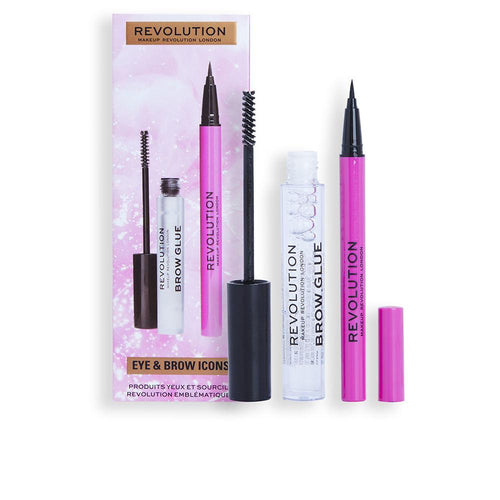 Revolution Make Up Eye & Brow Icons Cosmetic Set For A Party Look