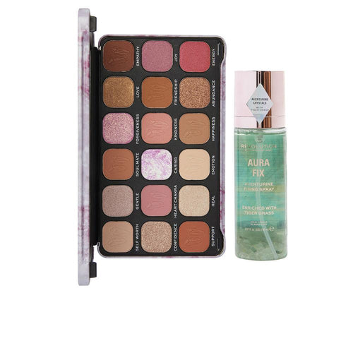 Revolution Make Up Crystal Aura Makeup Set Illuminating Crystal Boost