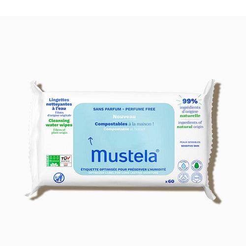 Mustela Bebé-Niño Feuchttücher Für Sensible Haut Sanfte Öko Reinigung