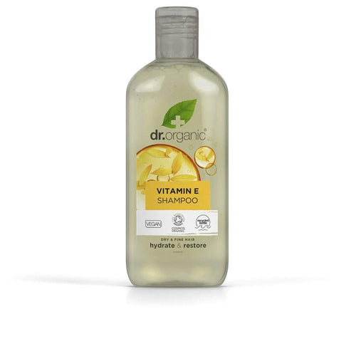 Dr Organic Vitamina E Shampoo Cheveux Revitalisant Et Nourrissant