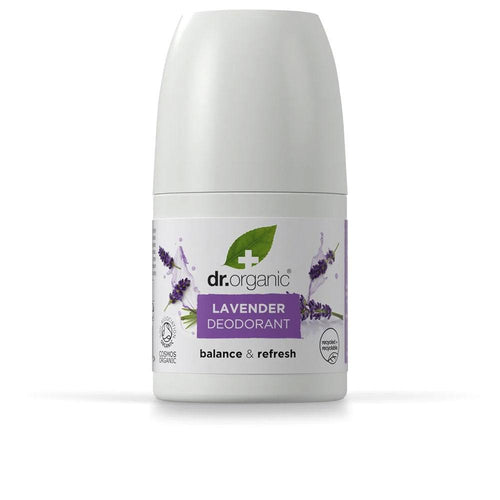 Dr Organic Lavanda Roll On Deodorant Natural Freshness Without Aluminum