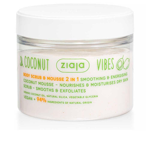 Ziaja Coconut & Orange Vibes Body Scrub And Mousse With 95% Natural Ingredients
