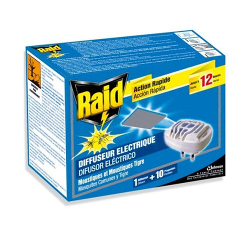 Raid Proteccion Antimosquitos Dispositif Répulsif Contre Les Moustiques Protection Efficace Contre Moustiques
