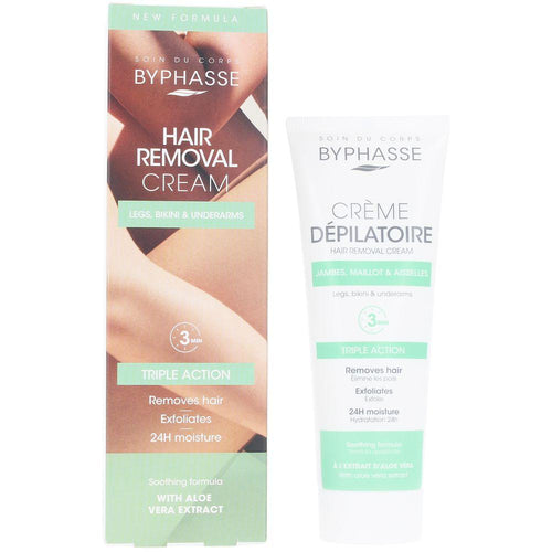 Byphasse Depilación Hair Removal Cream Aloe Vera Calming Action