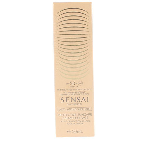 Sensai Silky Bronze Crema Solar Facial SPF50 Plus Protección UV Avanzada