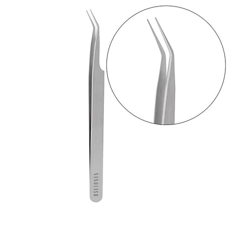 Nanolash Pinzas Pinzas De Pestañas Curvadas Precisión Y Ergonomía Superior