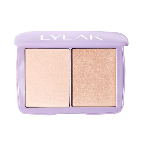 Lylak Only Good Vibes Illuminator Powder Duo Effortless Natural Radiant Glow