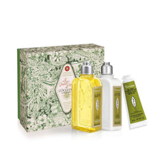 L'Occitane En Provence Verbena Cosmetic Set Organic Citrus Refresh