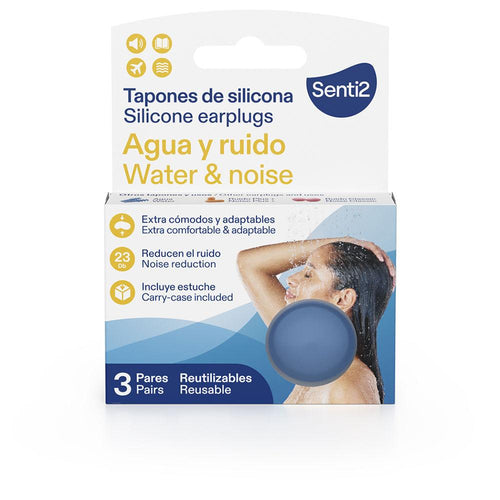 Senti2 Cuidado Auditivo Silicone Earplugs Molded For Water Defense