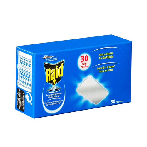 Raid Proteccion Antimosquitos Tablette De Remplacement Protection Moustique Efficace