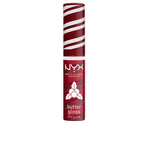 Nyx Professional Make Up Home Alone Lip Gloss Butter Hot Cocoa Swirl Soft Moisturized Vibrant Lips