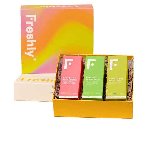 Freshly Cosmetics Facial Freshly Cosmetics Kit De Nettoyage Du Visage Peau Douce Et Radieuse