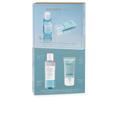 Sensilis Hydra Essence Coffret Cosmétiques Visage Gel Et Démaquillant Biphasé Hydrate Régénère Et Apaise