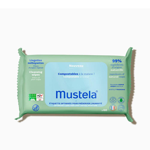 Mustela Bio Mustela Lingettes Nettoyantes Compostables Douceur Naturelle Sécurisée