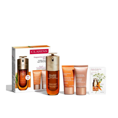 Clarins Double Serum Set Cosmético Facial Anti Envejecimiento Renovación Efectiva