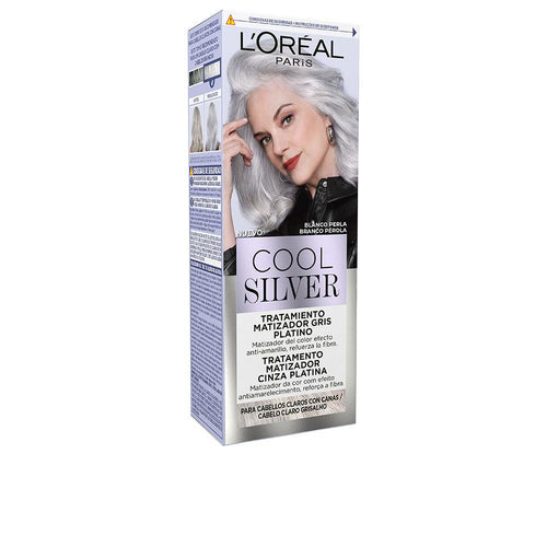L'Oréal Paris Cool Silver Trattamento Tonificante Per Capelli Grigi Look Senza Riflessi Gialli
