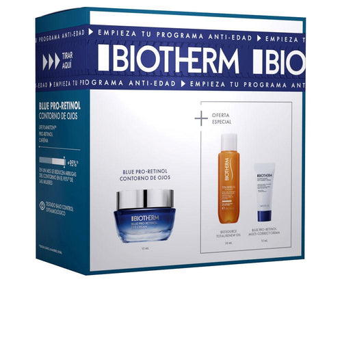 Biotherm Blue Retinol Augenkontur Set Kosmetik Falten Reduziert Jugendlicher Blick