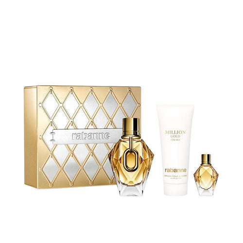 Rabanne Million Gold Perfume Eau De Parfum Set Elegancia Dorada De Éxito