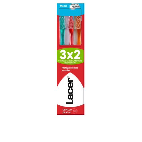 Lacer Cepillo Brosse À Dents Moyenne Tête Petite Élimination Plaque Efficace