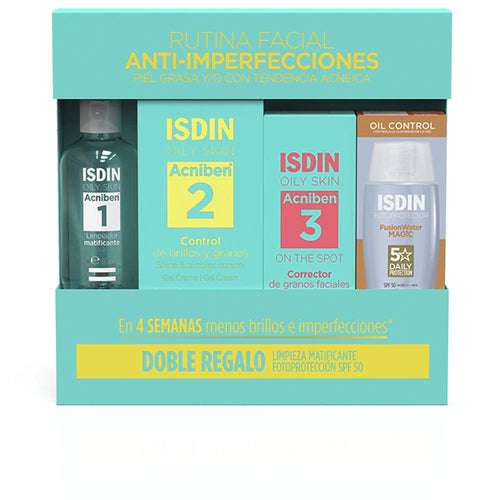 Isdin Acniben Ensemble Cosmétique Pour Peau Grasse Et À Tendance Acnéique Peau Équilibrée Sans Imperfections