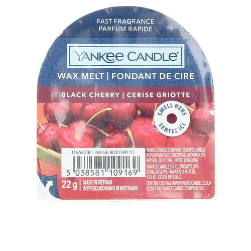 Yankee Candle Candle Original Wax Melt Vela Aromática Experiencia Sensoria De Cereza Negra