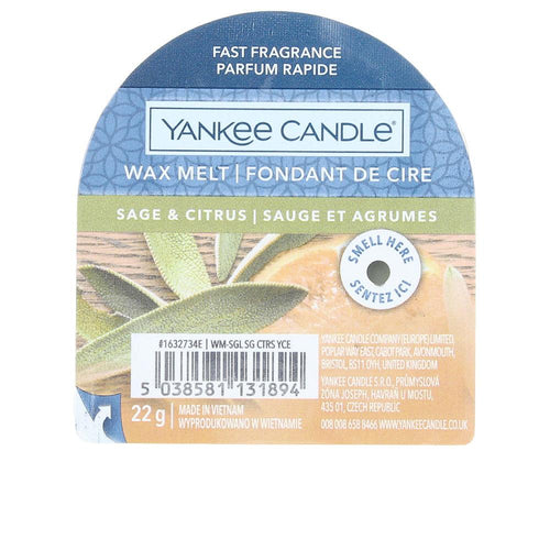 Yankee Candle Candle Original Wax Melt Bougie Sauge Et Agrumes Arôme Frais Et Naturel