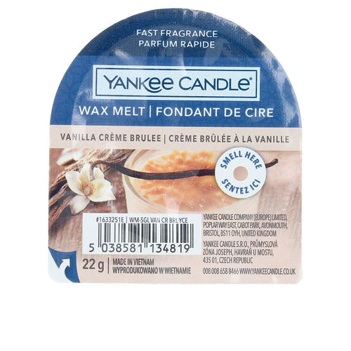 Yankee Candle Candle Original Wax Melt Vanilla Crème Brûlée Aroma Dulce Y Acogedor
