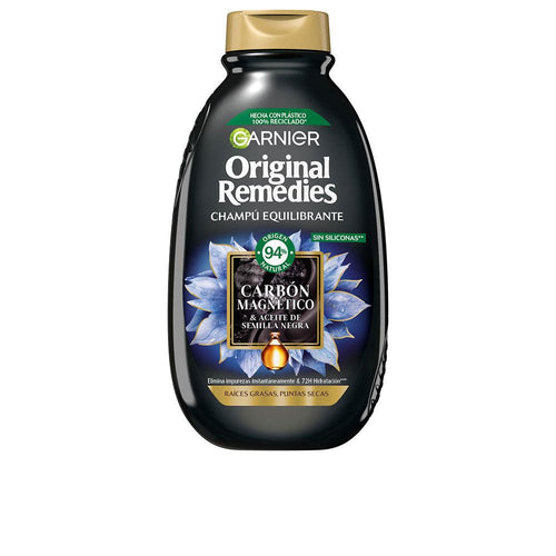 Garnier Original Remedies Shampoo Charbon Magnétique Purifiant Cheveux Équilibrés Naturellement