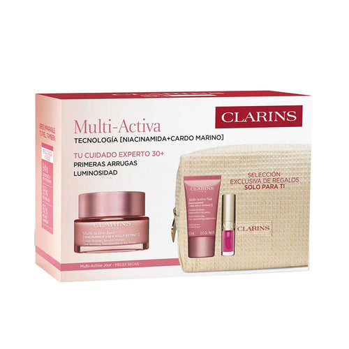 Clarins Multi-Active Set Cosmétiques Visage Peau Sèche Nourrissant Et Éclat Naturel