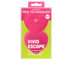 Real Techniques Vivid Escape Ensemble De Puff Maquillage Finition Impeccable