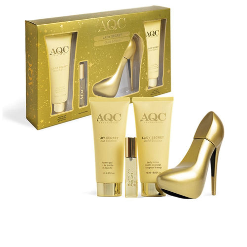 Aqc Fragrances Lady Secret Gold Edition Perfume Set Eau De Toilette Timeless Elegance