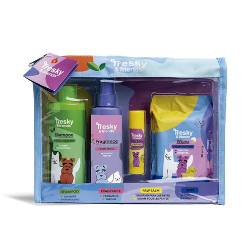 Tresky & Friends Limpieza Mascota Dog Bath Set Complete Pet Home Spa