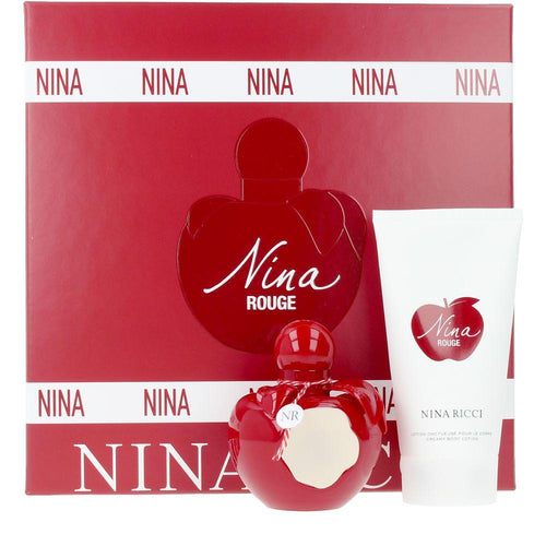 Nina Ricci Nina Rouge Perfume Eau De Toilette And Body Lotion Forbidden Fruit Seduction