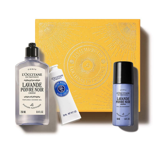 L'Occitane En Provence Lavande Poivre Noir Body Care Set Purifie Peau Et Cheveux