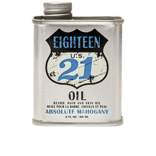 18.21 Man Made Absolute Mahogany Aceite Para Barba Cabello Y Piel Hidratación Profunda Y Reafirmante
