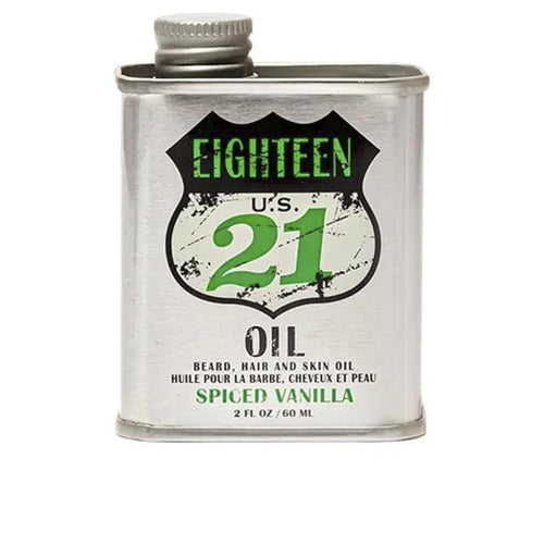 18.21 Man Made Spiced Vanilla Aceite Para Barba Cabello Y Piel Cuidado Diario Completo