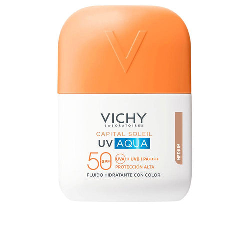 Vichy Capital Soleil Fluido Solar Facial Hidratante Teñido SPF50 Protección Urbana Total