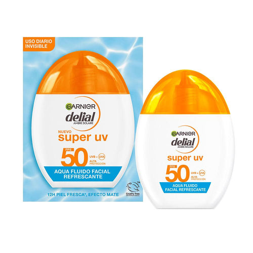 Garnier Delial Super Uv Fluido Solare Viso Protezione Leggera Urbana