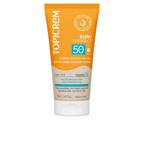 Topicrem Sun Protect Crema Mousse Protezione Solare SPF50 Difesa UV Avanzata