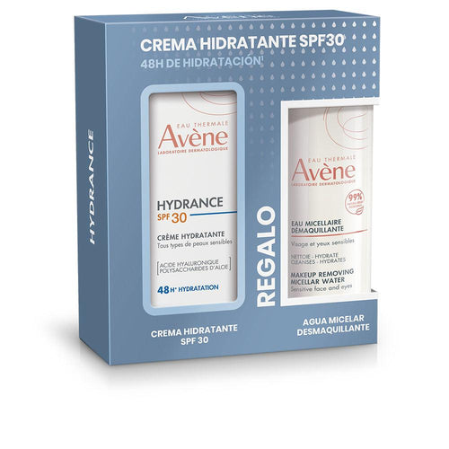 Avène Hydrance Crema Hidratante SPF30 Y Agua Micelar Set Facial Piel Sensible Protección Total