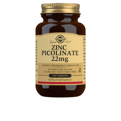 Solgar Refuerzo Inmunitario Solgar Suplemento Alimenticio De Zinc Picolinato Piel Cabello Uñas Saludables
