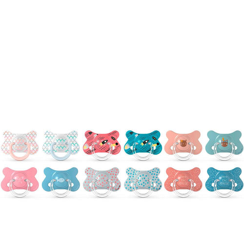 Suavinex Prints Anatomische Latex Schnuller Für Babys Natürliche Mundentwicklung
