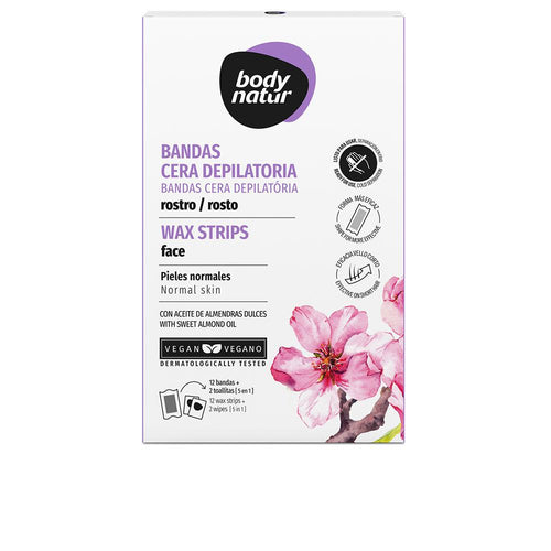 Body Natur Depilación Body Natur Facial Wax Strips Effortless Hair Removal