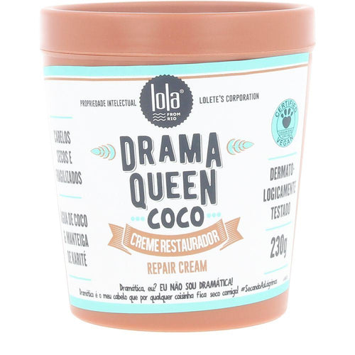 Lola Cosmetics Drama Queen Coco Maschera Capelli Vegana Nutrimento E Riparazione Naturale