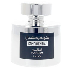 Lattafa Confidential Platinum Perfume Eau De Parfum Fresca Elegancia Unisex