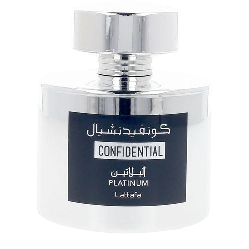 Lattafa Confidential Platinum Perfume Eau De Parfum Fresca Elegancia Unisex