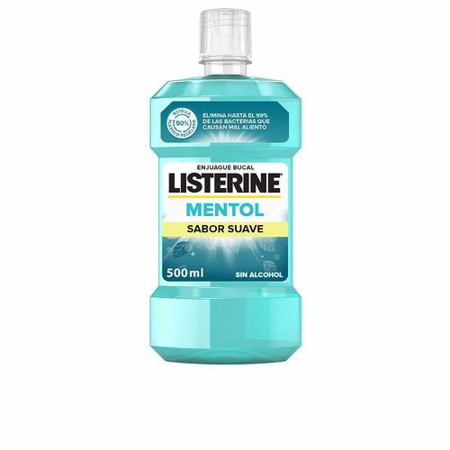 Listerine Mentol Suave Mouthwash 24 Hour Plaque Defense