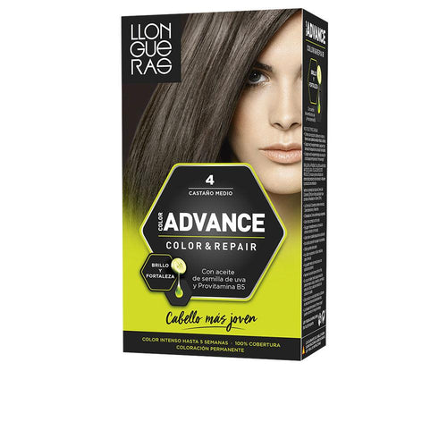Llongueras Color Advance Tinte Capilar Permanente Cobertura Total Canas