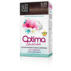 Llongueras Optima Tinte Para Cabello Permanente Passion Chocolate Cobertura Gris Superior